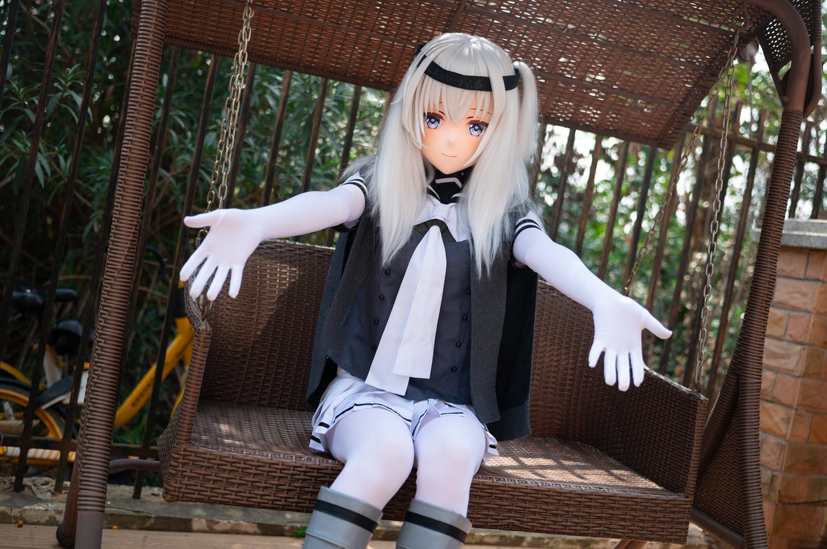 好啦，提督，快过来吧~

📷：<a href="/Ruri_Kuuuuuri/">万能魔法师｜阿龙</a> 

#Kigurumi #着ぐるみ #艦隊これくしょん #KanColle #白タイツ #白インナーという甲冑 #涼月 #连体白丝