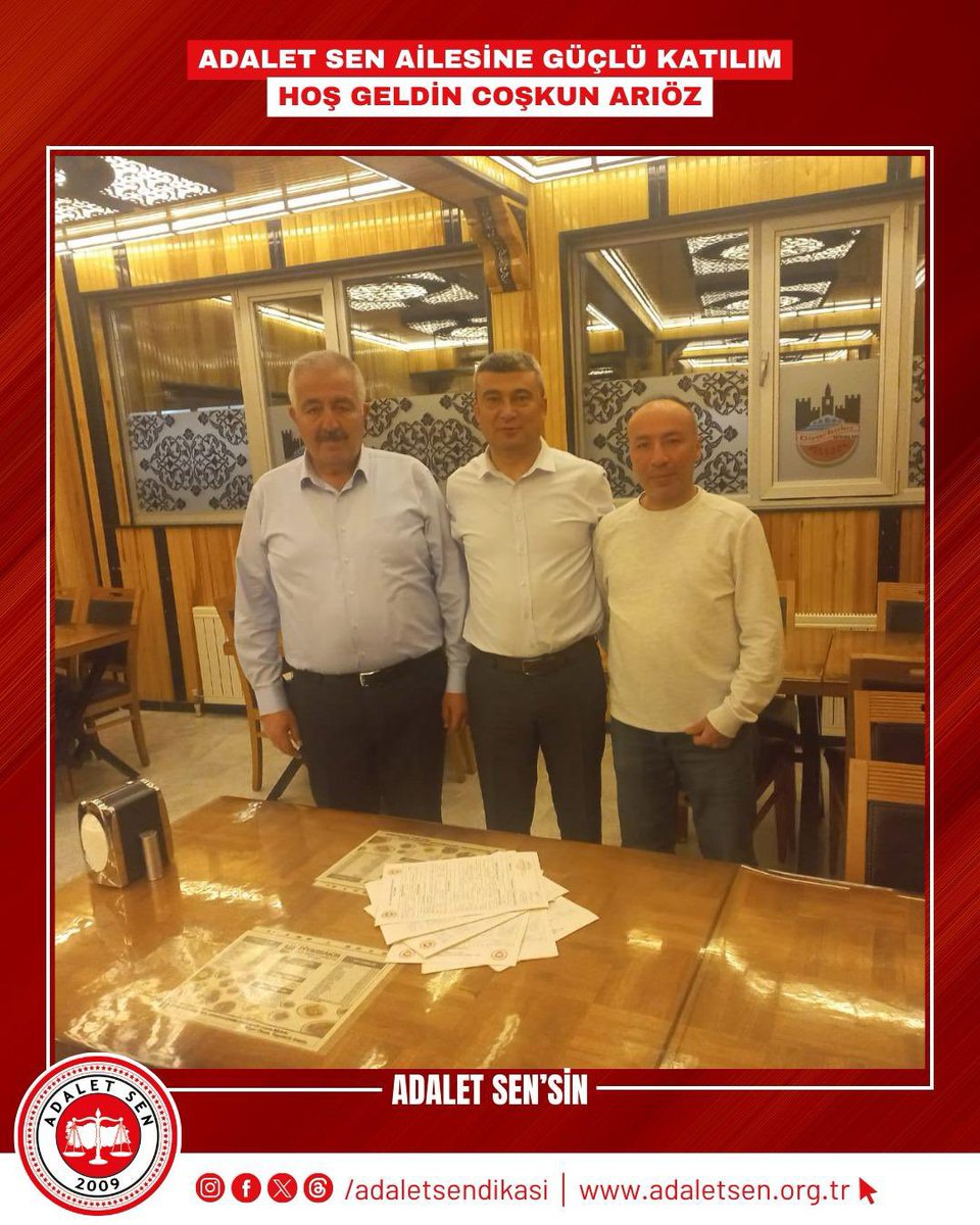 Birlik, Mücadele ve Dayanışma: Adalet-Sen Ailesi Büyüyor!

Jandarma Genel Komutanlığında sendikal mücadelenin öncülerinden ve Konya Şube Başkan Vekili Coşkun ARIÖZ yöneticisi olduğu sendikasından istifa ederek   sendikal dayanışmayı büyütmek için ADALET-SEN ailesine katılmıştır.