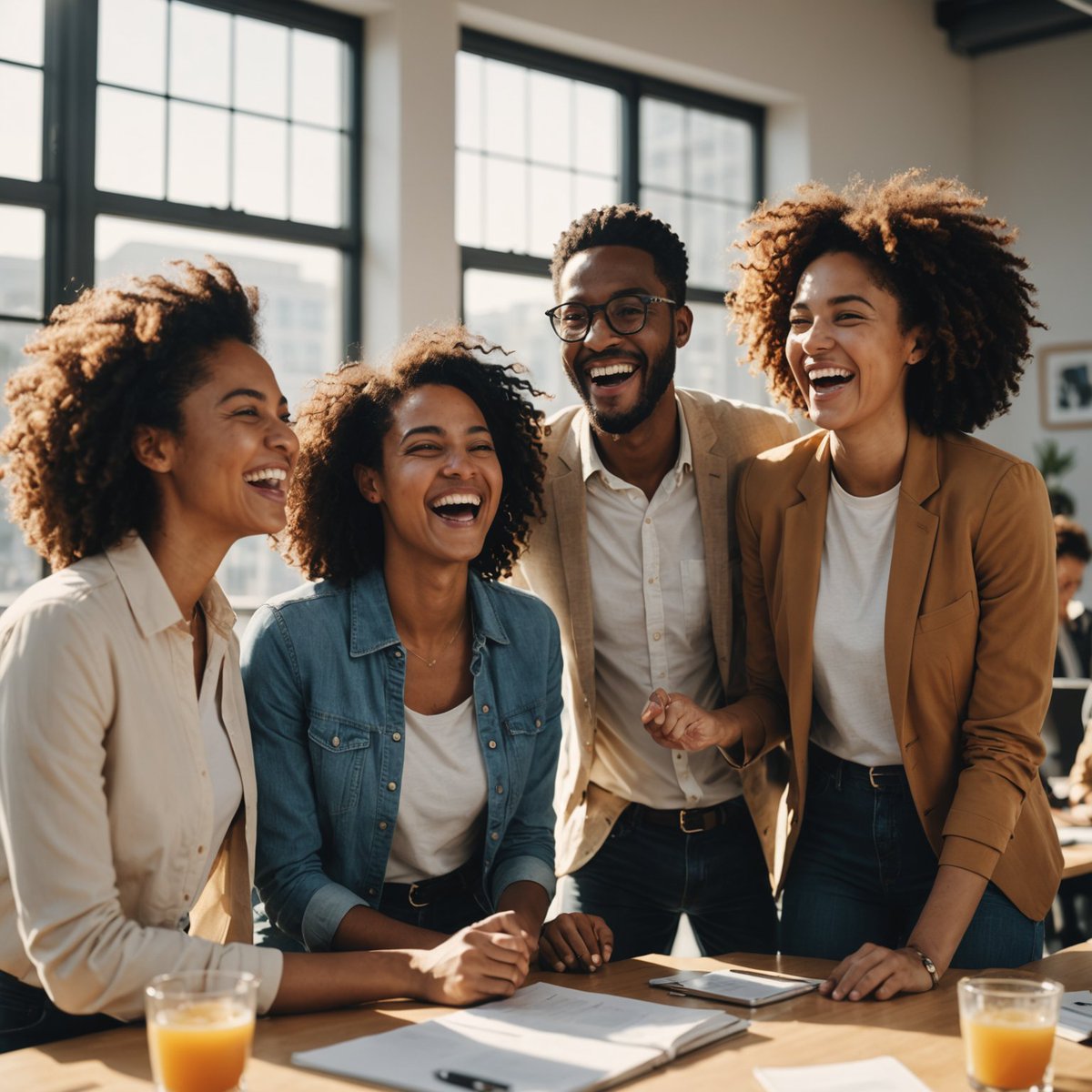 Shar_laughprof's tweet photo. Boost your team's morale with laughter! Join laughter coaching sessions to see how laughter can enhance productivity and team dynamics. Visit https://t.co/PRDD7ID9NT #LaughterIsTheBestMedicine #TeamMotivation #WorkplaceWellness https://t.co/giAJkSeL98