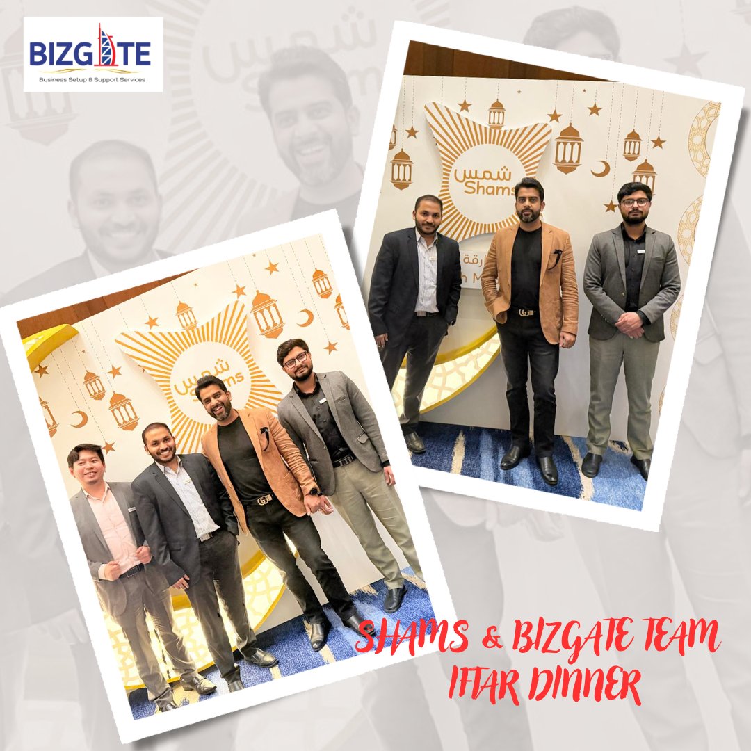 BizgateSetup's tweet image. Shams &amp;amp; Bizgate Team Iftar Dinner

Ramadan Kareem! May Allah shower you with countless blessings and guide you on the right path.

#dubaibusiness #dubai #uae #mydubai #dubailife #uaebusiness #business #businesssetup #dubaibusinesswomen #businessindubai