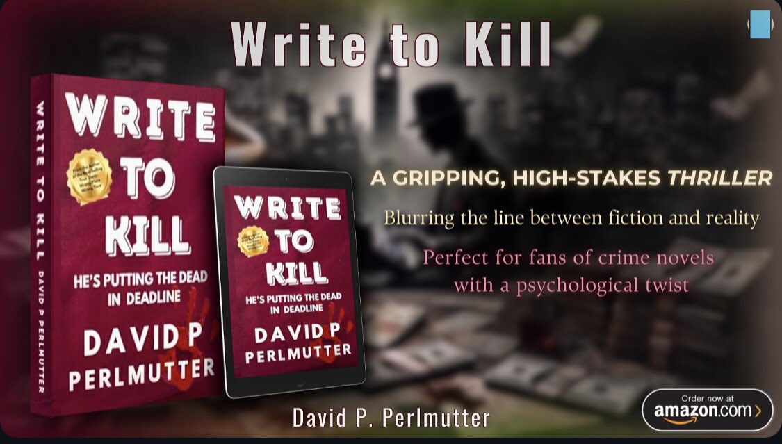 Let’s have a FICTIONAL #ShamelessSelfpromoFRIDAY, so drop your #fictionbook #thriller #stories #story #fiction #thrillers #thrillerbooks #CrimeThriller #author #WIP #writing #book #books and FICTION your <a href="/X/">X</a> fans……..✍🏼 

Review for the #CrimeFiction, #WriteToKill from #America