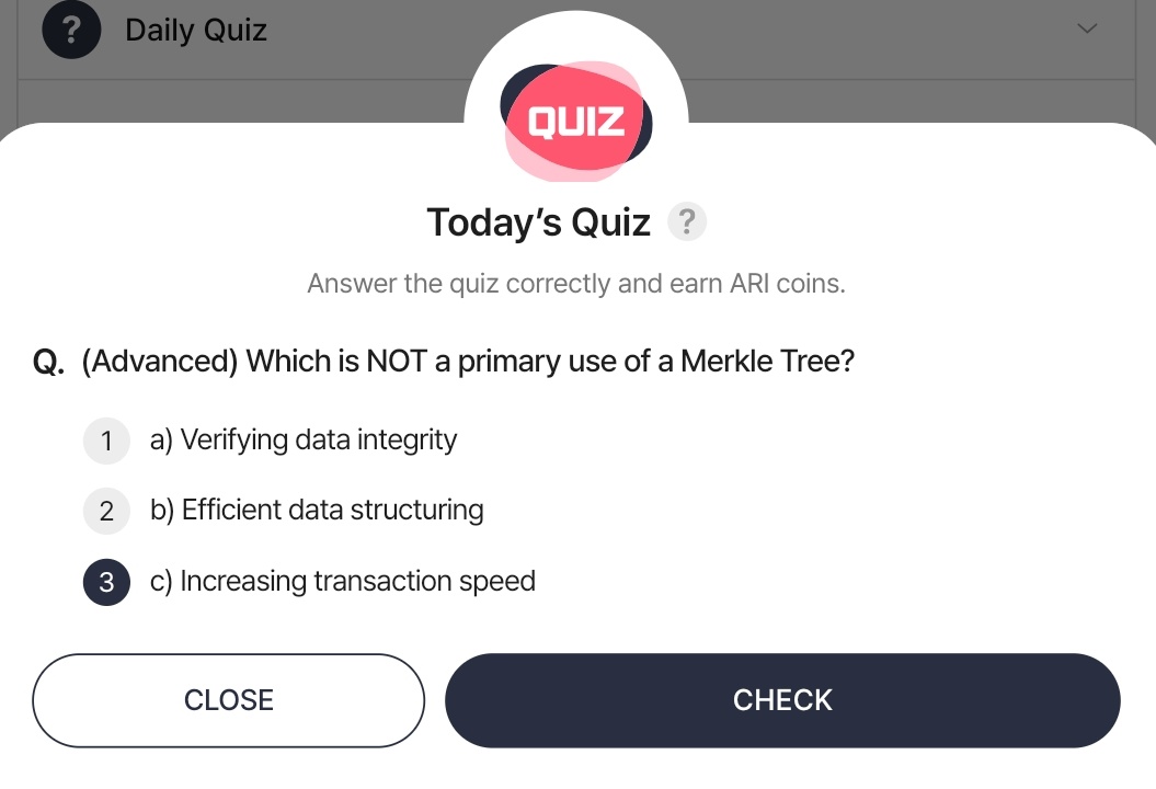 ARI WALLET ~Daily Quiz Answer
21st March, 2025
• Answer: C

#Ariwallet #ariwalletquiz #Crypto #Web3