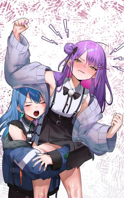 If you saw my last pic, get ready for Towa-sama's beatdown! you hentai!  