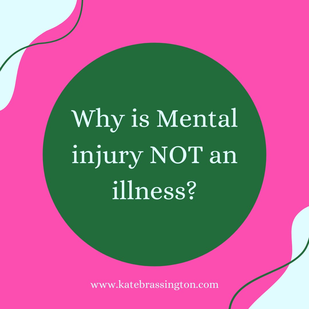 Why is Mental injury NOT an illness?

If you broke your leg you wouldn't say you had a "leg disorder"!

Diseases are illnesses, but injuries are not.

If you have a mental injury you need time to heal, not to be told you are "ill". It takes your power away.

#mentalhealth