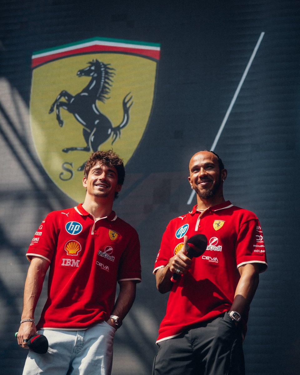 ScuderiaFerrari's tweet photo. The support here in China is truly amazing ❤️ https://t.co/ZLuIfBdBiI