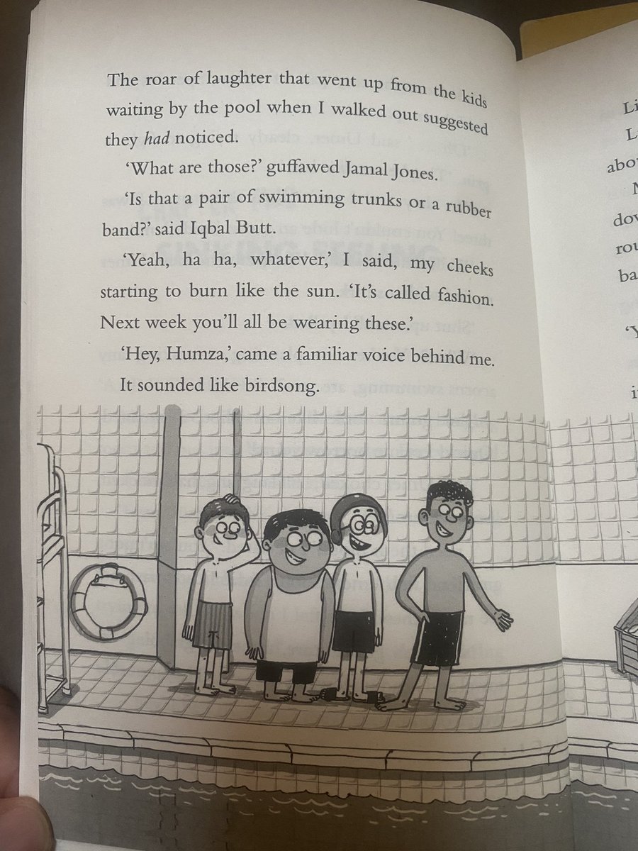 MrsFe77's tweet photo. Little Badman and the Game of Nightmares @HumzaProduction @MrHenryWhite is off to a great start. ‘There ain’t no fairy tales about princesses falling in love with verrucas’ 😂 My Y6 class  will be desperate to borrow it. https://t.co/Dvn9sr8VE5