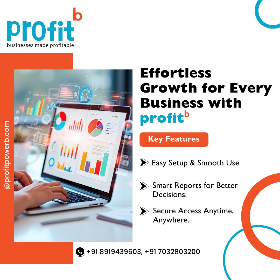 Profitpower_b's tweet image. Effortless Business Growth with Profitb! 🚀

#ProfitB #ERPSoftware #KeyFeature #ERPFeatures #BusinessSoftware #TechSolutions #ScalableSolutions #ERPSystem #SmartBusiness #InnovativeTech #xpost #viralpost #latestpost #india #hyderabad #hyderabadbusiness #Chennai #Coimbatore