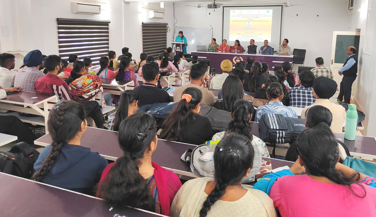 DAV College Bathinda organizes an Expert Lecture to celebrate National Science on theme, Empowering lndian Youth for Global Leadership in Science &amp; innovation for Viksit Bharat. 

#NCSTC #IndiaDST #sharmarashmi123 #karandi65 #DrJitendraSingh #PSCST_GoP #PritpalPSCST #KSBathPSCST