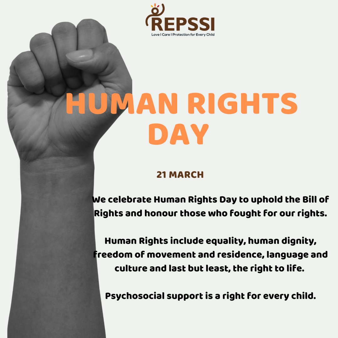We encourage all South Africans to use Human Rights Month to foster social cohesion and a shared identity while promoting inclusive socio-economic development. Combating racism, xenophobia, and GBV and prioritizing MHPSS for children strengthen our human rights culture.