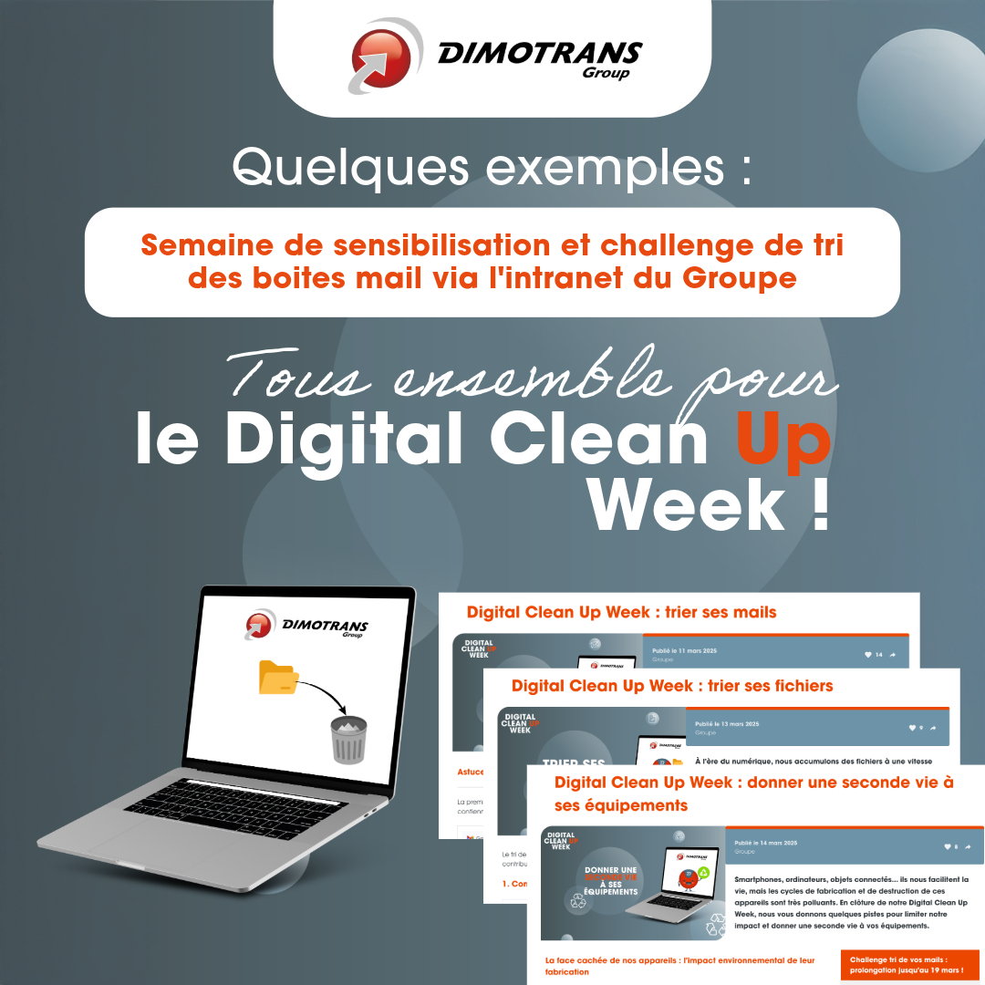DIMOTRANSGroup's tweet photo. 💻 ♻ Quand le numérique doit rimer avec durabilité, DIMOTRANS Group s'engage avec des actions concrètes.
#DigitalCleanUpDay #NumériqueResponsable #RSE #DIMOTRANSGroup #ImpactEnvironnemental #DéveloppementDurable https://t.co/dNmUl1zYuR