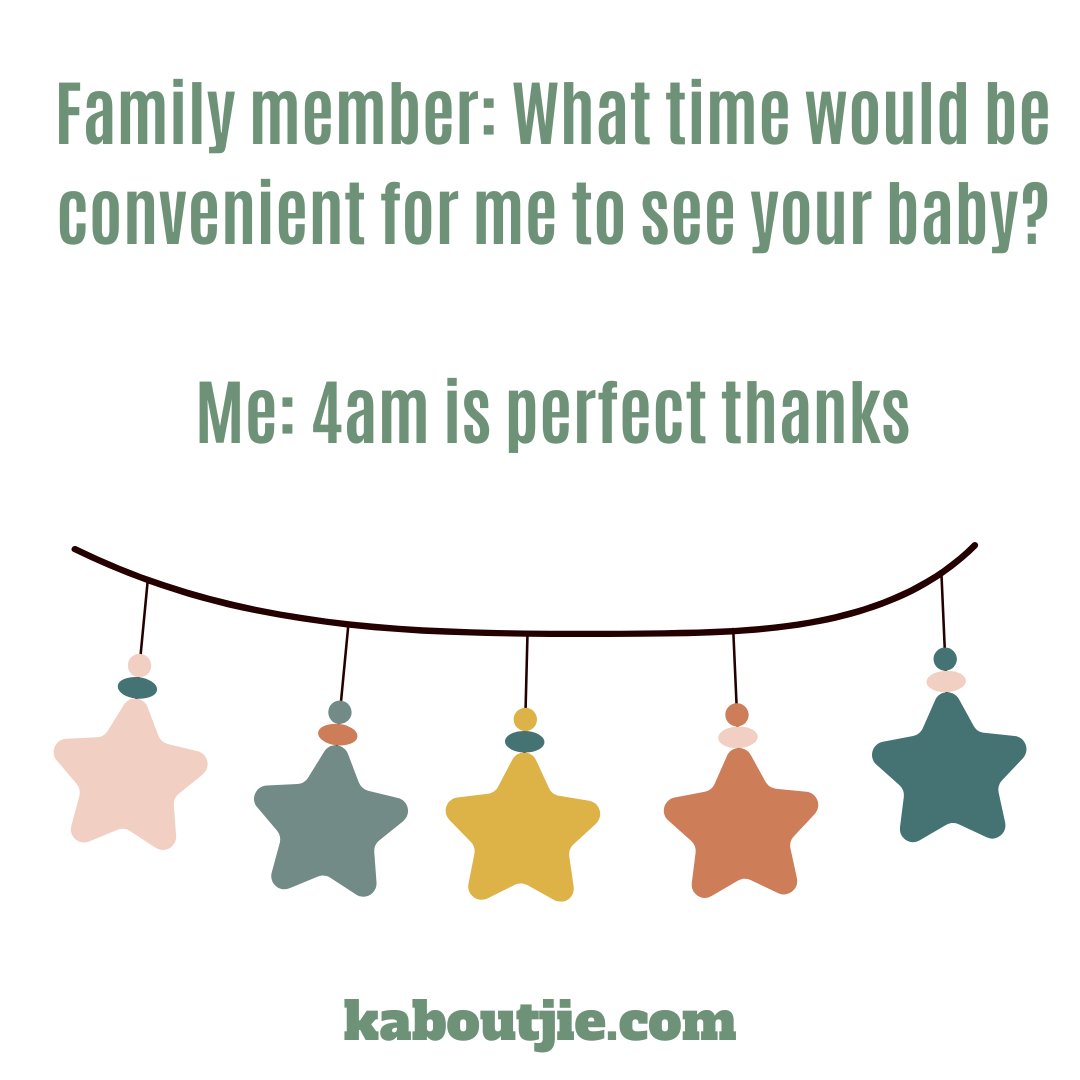 Kaboutjie's tweet image. #ParentingLife #MomHumour #NoSleepForMoms #EarlyMorningVibes