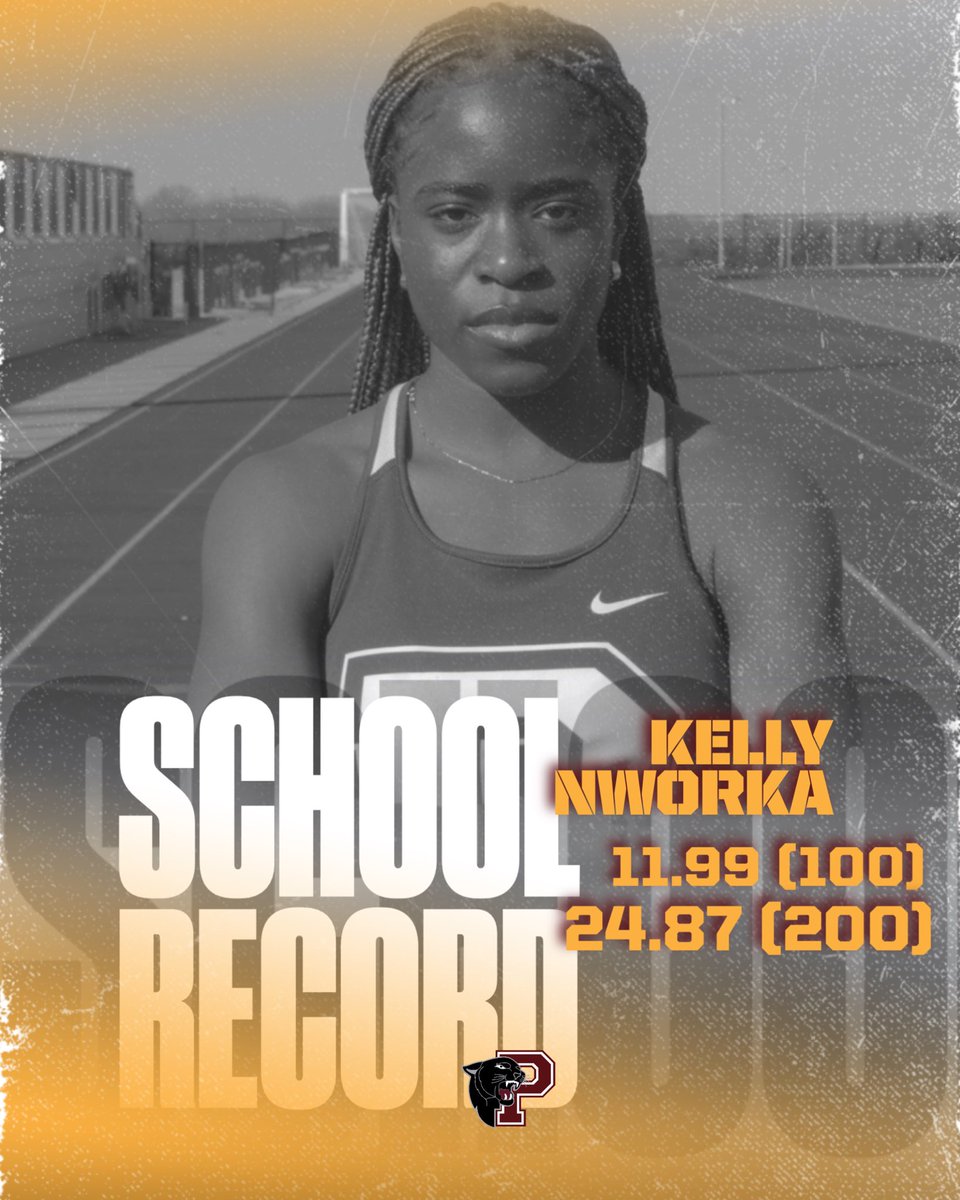 Kelly Nworka breaks not 1, but 2 school records today at the NaamannForestbInvitational. 100 (11.99), &amp; 200 (24.87) #ClimbTheHill