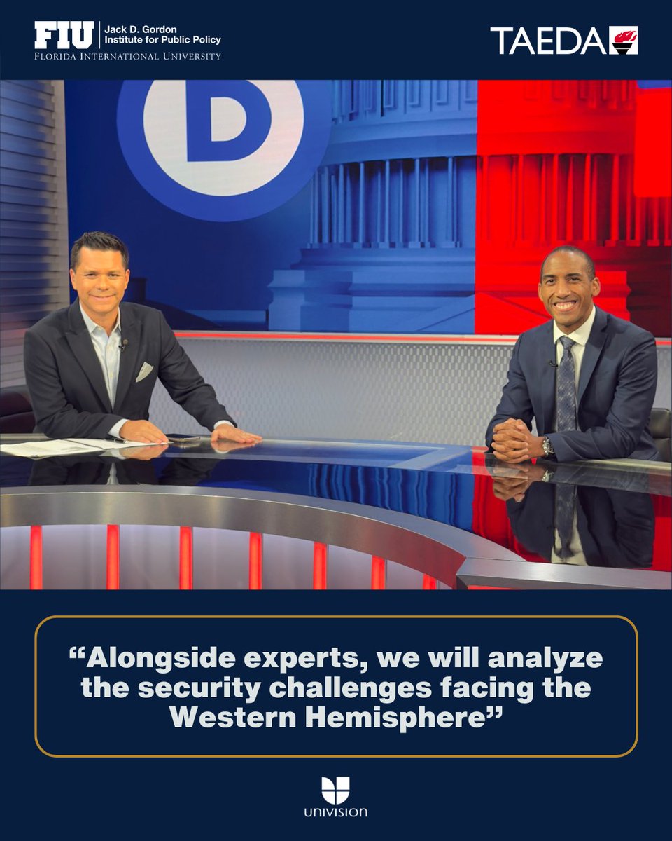 GordonInstitute's tweet photo. "Security challenges in the hemisphere: What’s next? 🌎 @LelandLazarus breaks it down on Línea de Fuego with @lcvelez. Watch the full interview & get ready for #HemisphericSecurityConference! 🔗 https://t.co/zDDFDRA1TT https://t.co/qWm1nxFrQl