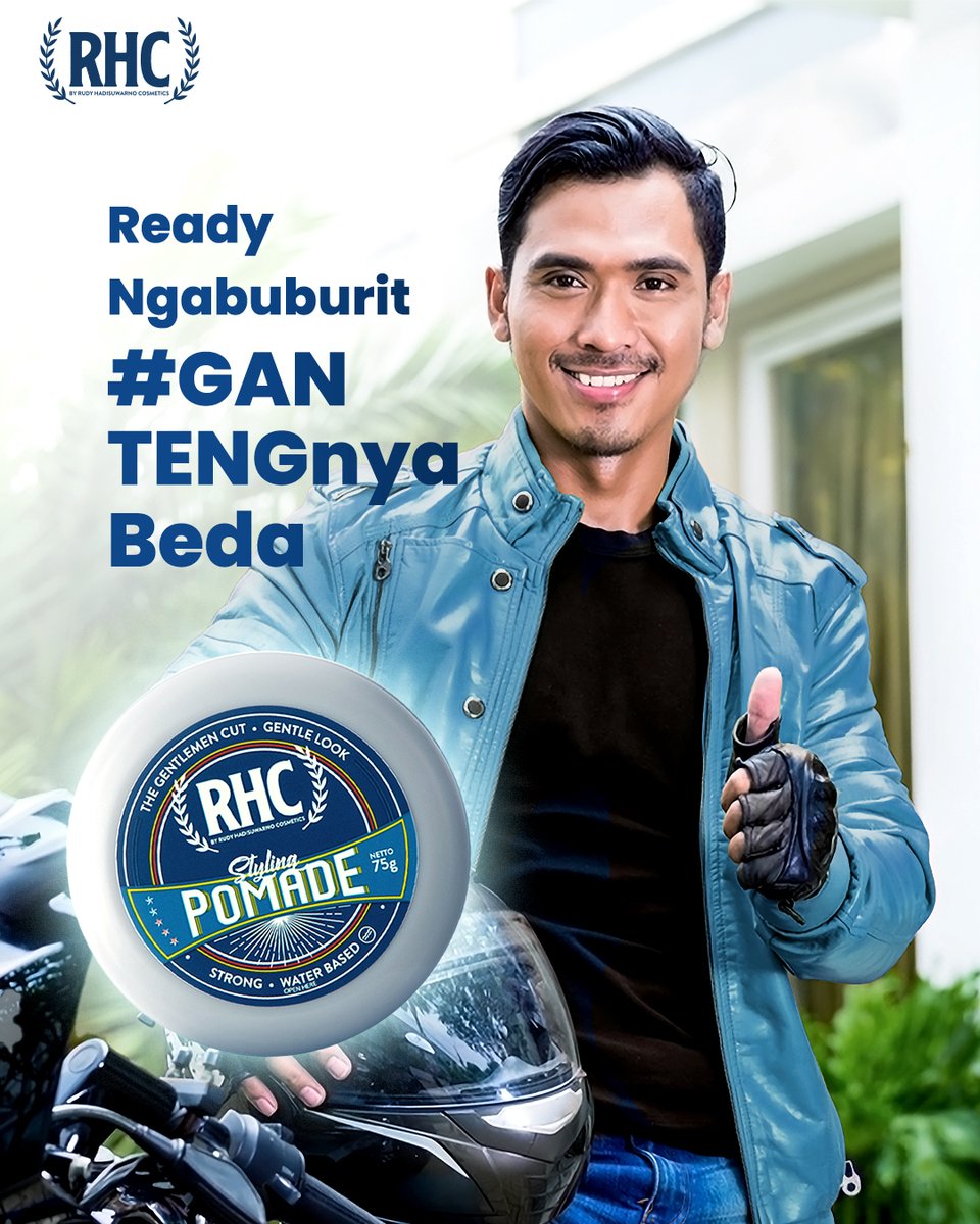 rhc_men's tweet photo. Buat penampilan diri lo tambah maksimal dgn menggunakan RHC Styling Pomade.
Selain dapat mempertahankan bentuk rambut lo hingga 8 jam, RHC Styling Pomade juga mengandung Hydrolyzed Vegetable Protein yg bakal bikin rambut lo sehat terawat. 

#RHCStylingPomade  #RHCpomade https://t.co/Lzmbfl65JW