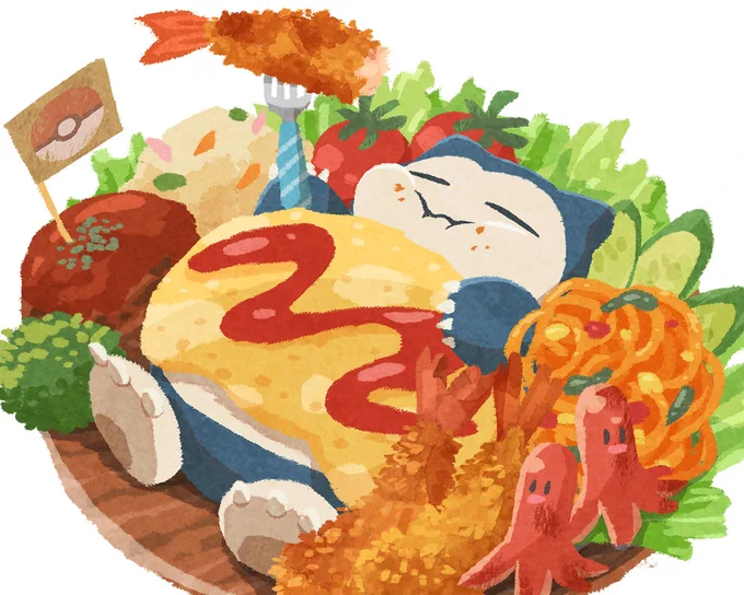 カビゴンのまんぷくお昼寝お子様ランチプレート 