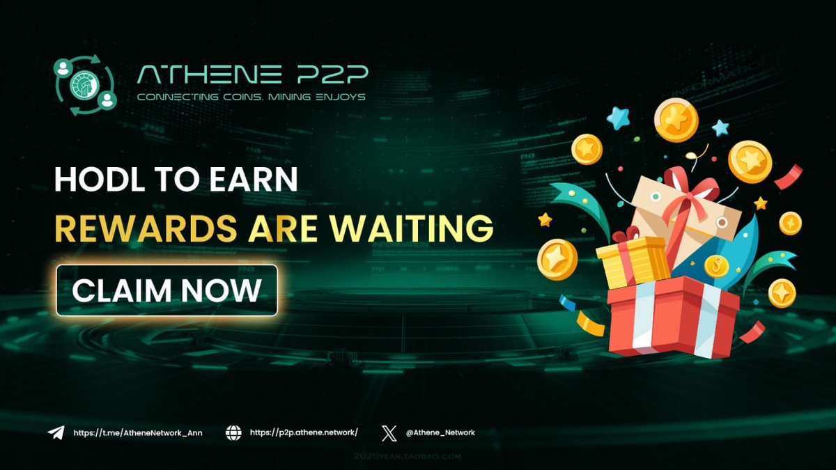 ‼️ HODL TO EARN: Your Rewards Are Waiting!

😀 The Claim Reward (public.athene.network/p2p-reward) feature for the Hodl to Earn program is now live on the Athene Public Sale!

📎 When claimed, USDT rewards will be automatically transferred to your Reinvestment balance on the