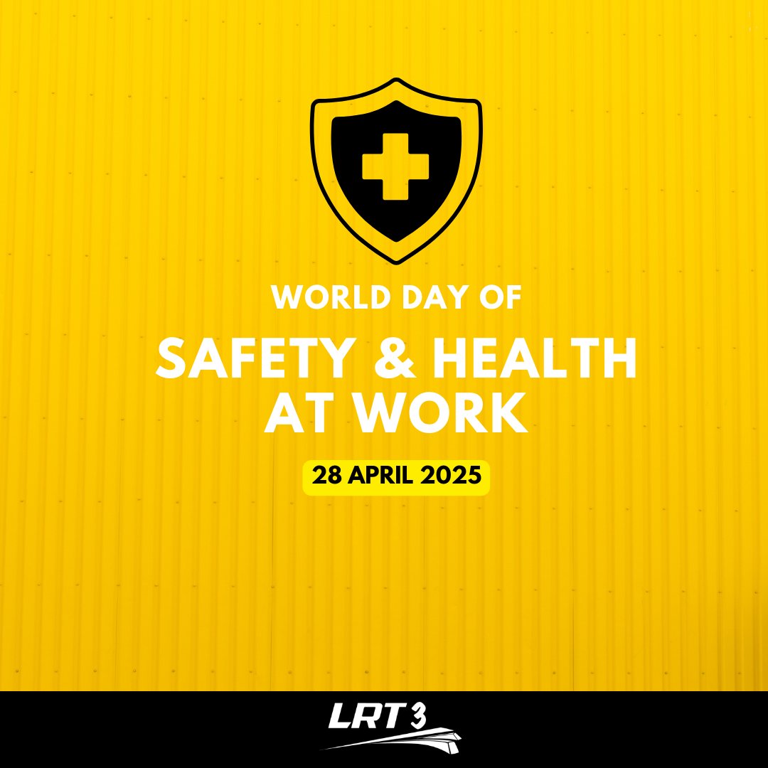myLRT3's tweet photo. Today, we take a moment to emphasize the importance of a safe and healthy workplace for everyone. May we commit to nurturing an environment where well-being is prioritized, open communication is encouraged, and every individual feels valued and protected. https://t.co/p1zl3vAtFo