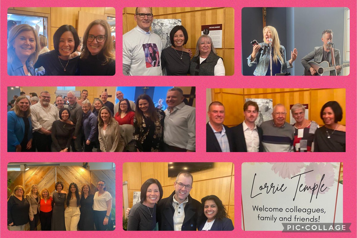 AperrasL's tweet photo. It was an honour to celebrate Superintendent @LorrieTemple on her upcoming retirement with family, friends and colleagues from @WaterlooCDSB @HCDSB @bhncdsb . Thanks for “bedazzling” us and for serving as our humble, faith-filled, inspiring leader!🩷🧡 https://t.co/fHjAmoBgcs