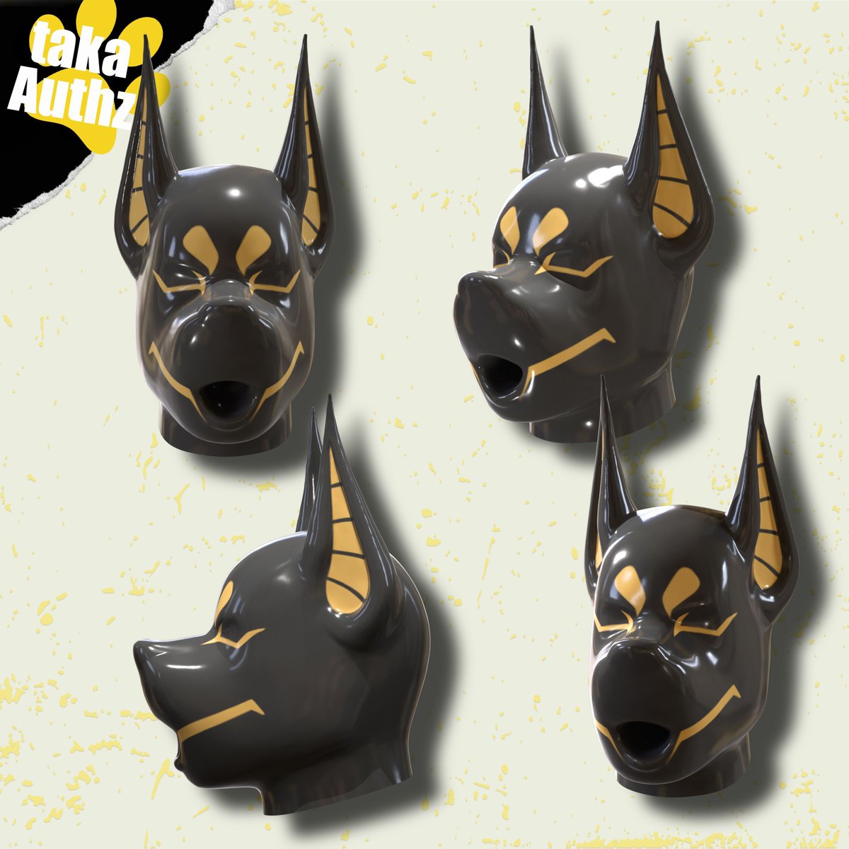 The ancient, mesmerizing flute echoes from Egypt, heralding the rebirth of Anubis—as a slave.

Now, are you ready to become the enslaved Anubis drones?

Special thanks to <a href="/takahiro_si/">taкa</a> for the inspirational reference!

#smitizen #rubber #latex #silicone #ClosedHood #Encasement