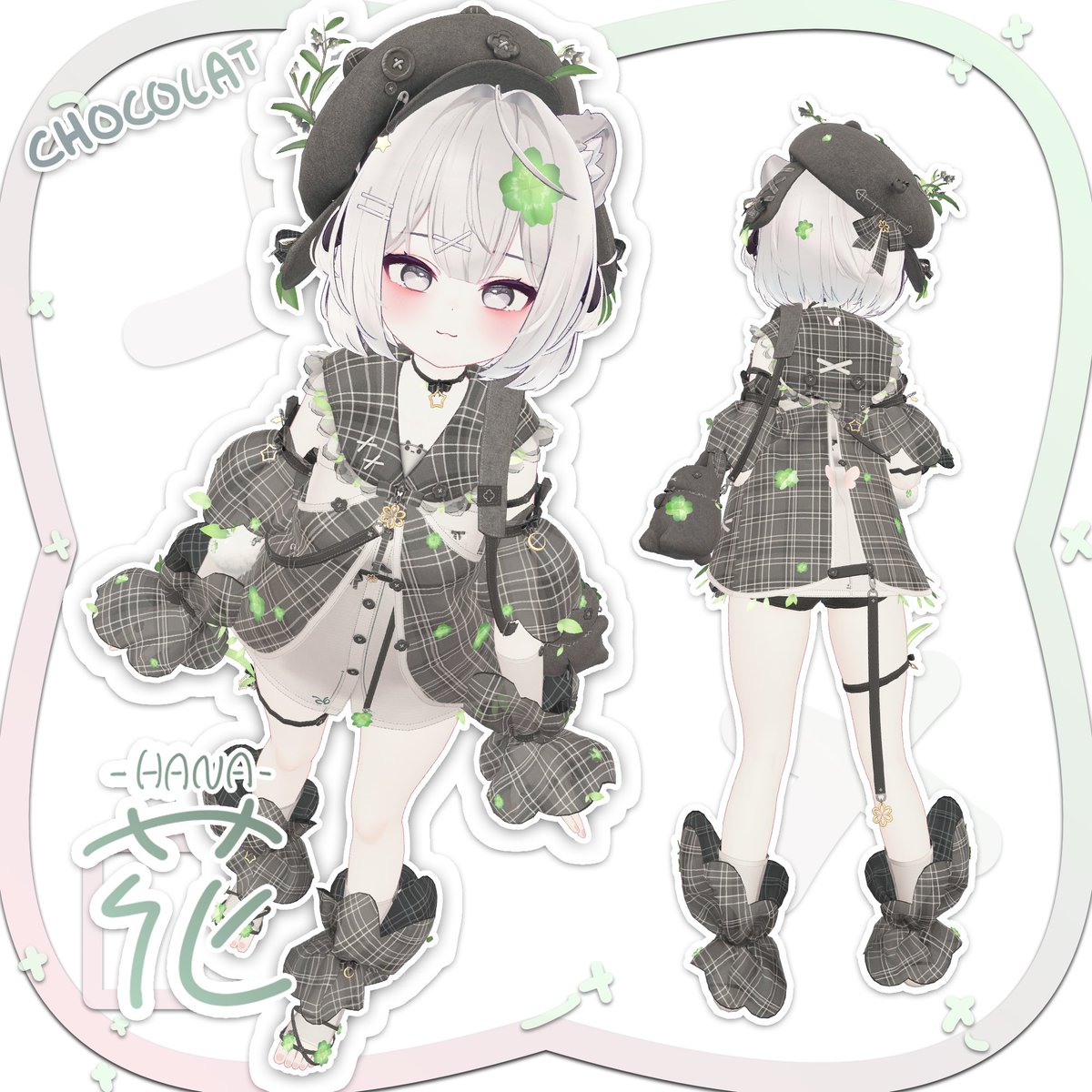 Reshaterasha's tweet photo. VRChat想定衣装モデル【「花」HANA 】販売開始しました。ショコラ、しなの、マヌカ、愛莉、萌、ミルティナちゃんに対応してます。3月31日までリツイート＆いいね してくださった方8名様に今作をプレゼントしますのでこちらの方もよろしくお願いします！https://t.co/3ngixZt4Xm #VRChat https://t.co/ubHtBg7c3r
