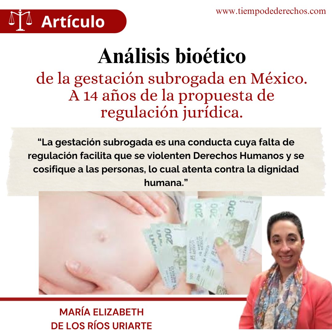 Tiempo_derechos's tweet photo. #Artículo | Marzo 2025

“La #gestación #subrogada es una práctica invasiva, por ello requiere de un consentimiento informado por escrito entendiendo este como la trasmisión de la información del médico al paciente en cantidad y calidad suficiente con vistas a que este último lo acepte o lo rechace”.

María Elizabeth de los Ríos Uriarte para #TiempoDeDerechos

Suscripciones al:
☎️ Teléfono: 55 5202 1990
💻 Página web: https://t.co/i25U8e45Wu
🟡 Consíguela en @solosanborns