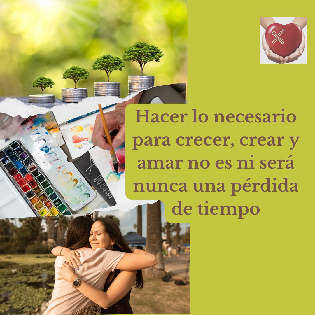 Hacer lo necesario para crecer, crear y amar no es y nunca será una pérdda de tiempo. #desarrollopersonal #amorpropio