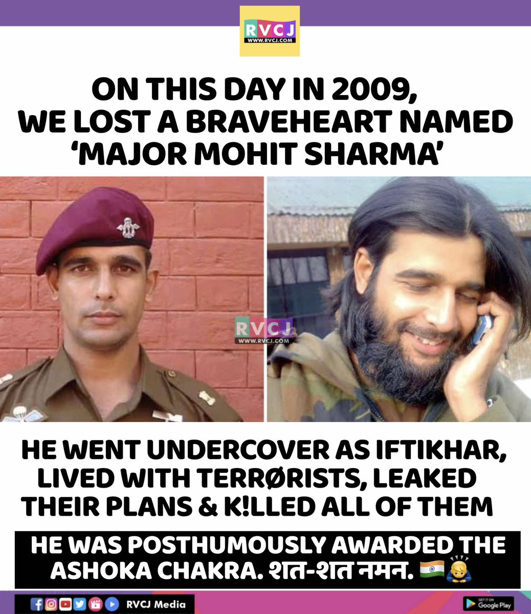 Remembering Major Mohit Sharma 🙏🏻🙏🏻