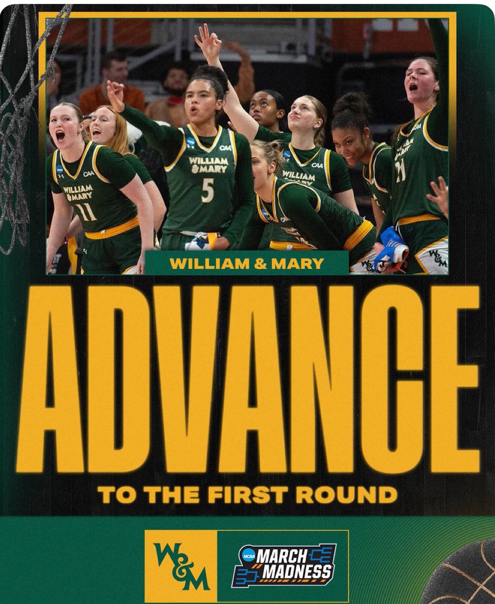 Let’s keep dancing Cinderella!

#GoTribe
<a href="/WMTribeWBB/">William & Mary Tribe Women's Basketball</a>