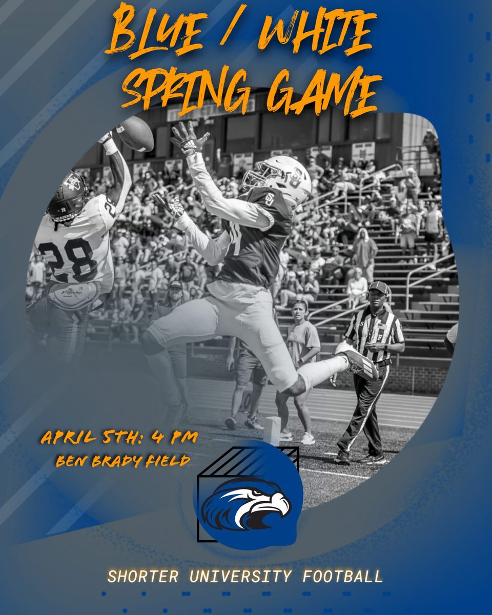 Zach Morrison (@coachmorrison58) on Twitter photo Pumped for April 5th!
Spring Game on the HILL!
<a href="/Shorter_FB/">Shorter Hawks Football</a> <a href="/shorteruniv/">Shorter University</a> Pumped for April 5th!
Spring Game on the HILL!
<a href="/Shorter_FB/">Shorter Hawks Football</a> <a href="/shorteruniv/">Shorter University</a>