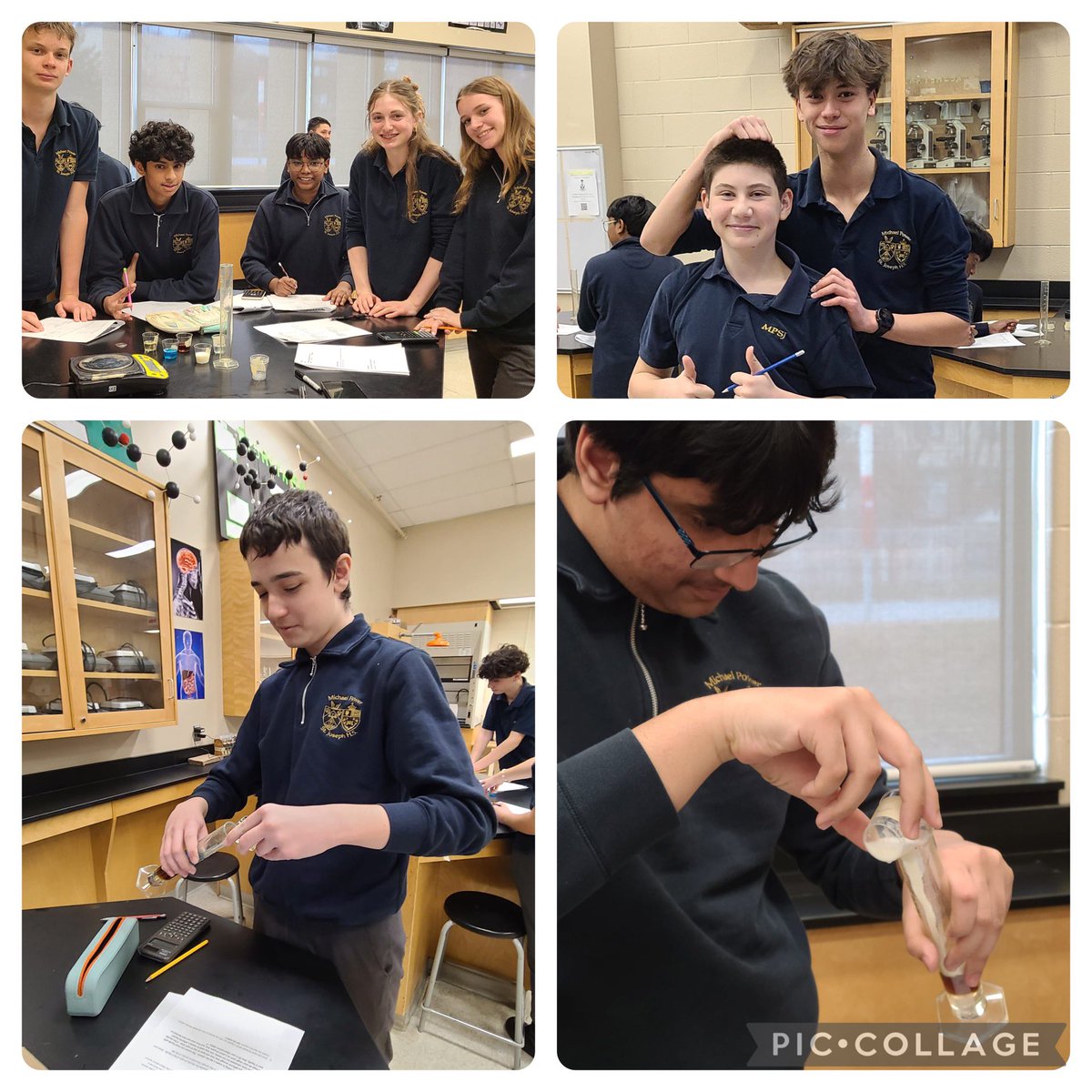 MPSJ Science (@mpsjscience) on Twitter photo The fun never ends in Gr 9 science. Mrs. Centritto’s scientists met the challenge to create a density column using 5 out of 10 unknown substances. #mpsjscience <a href="/MPSJ_TCDSB/">Michael Power/St. Joseph High School</a> The fun never ends in Gr 9 science. Mrs. Centritto’s scientists met the challenge to create a density column using 5 out of 10 unknown substances. #mpsjscience <a href="/MPSJ_TCDSB/">Michael Power/St. Joseph High School</a>