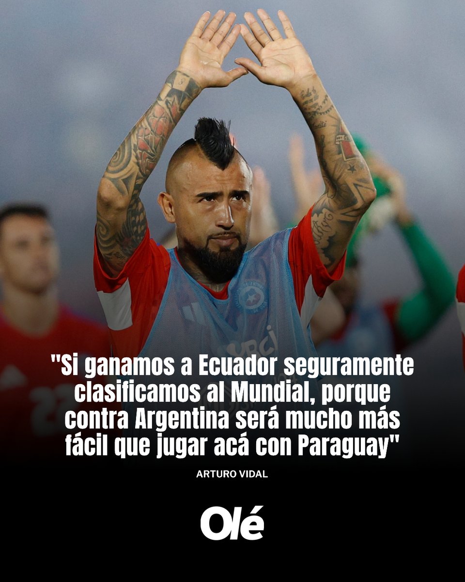 Cheeee... alguien que le avise a Arturo que estamos primeros y Chile último 😂

Y que vaya despertando a los niños porque tres Mundiales afuera es mucho 🤐