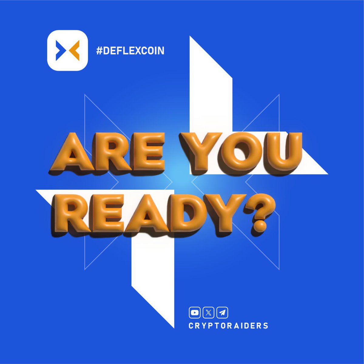 Are you ready ?? 
#Deflex Telegram Official Group is ready though t.me/DeFlex_DEF

Join now 
Powered by Crypto Raiders Global 🦁