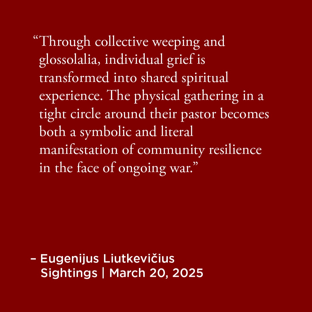 Martin Marty Center (@martycenter) on Twitter photo In this week's Sightings essay for <a href="/MartyCenter/">Martin Marty Center</a>, Eugenijus LiutkeviÄius explores how religious communities adapt Soviet-era practices to process trauma from Russia's war.. Read more via ow.ly/TiVA50V6oWb
#ukraine #trauma #uchicago In this week's Sightings essay for <a href="/MartyCenter/">Martin Marty Center</a>, Eugenijus LiutkeviÄius explores how religious communities adapt Soviet-era practices to process trauma from Russia's war.. Read more via ow.ly/TiVA50V6oWb
#ukraine #trauma #uchicago