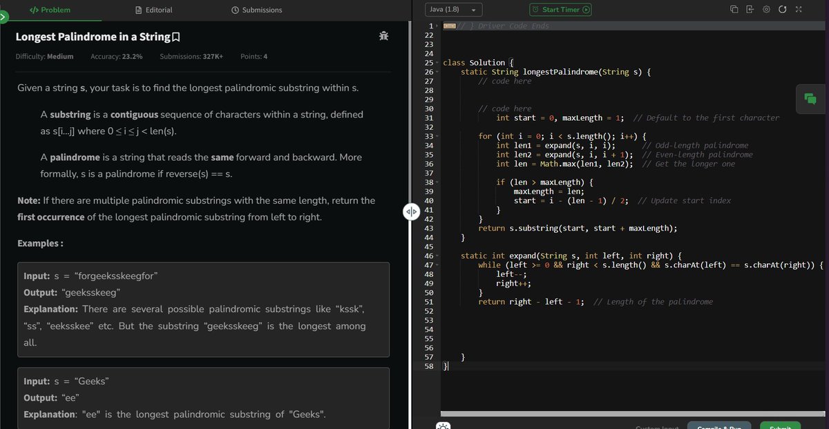 adityakumar_akk's tweet photo. Day 113 of GfG 160 - 160 Days of Problem Solving. #gfg160 #geekstreak2024 #geeksforgeeks #connect #DSA #letsconnect #100daysofcoding #CodingJourney https://t.co/xAPMciVB3E