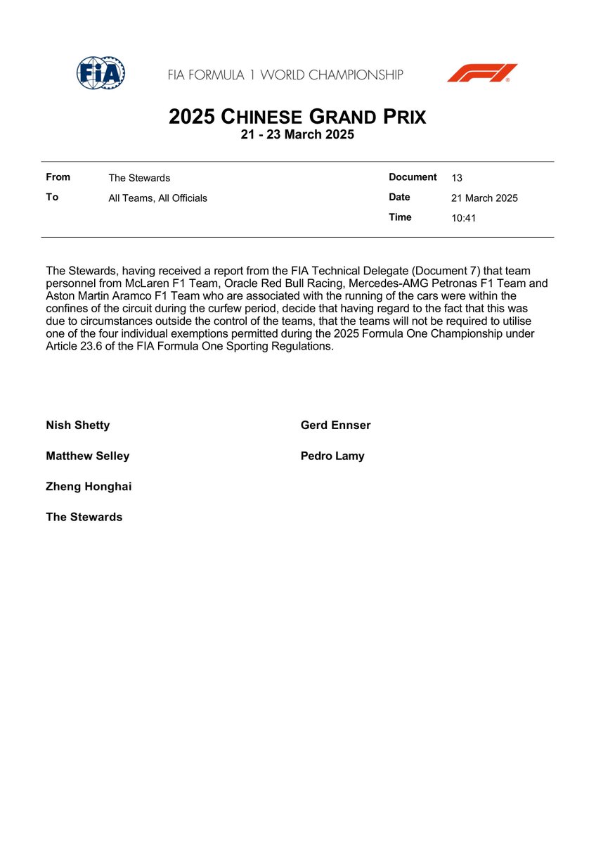 BertHellwig's tweet photo. @RonaldVording …UPDATE: de ‘Curfew’ joker is door de stewards ingetrokken. https://t.co/8uw2EvT17x