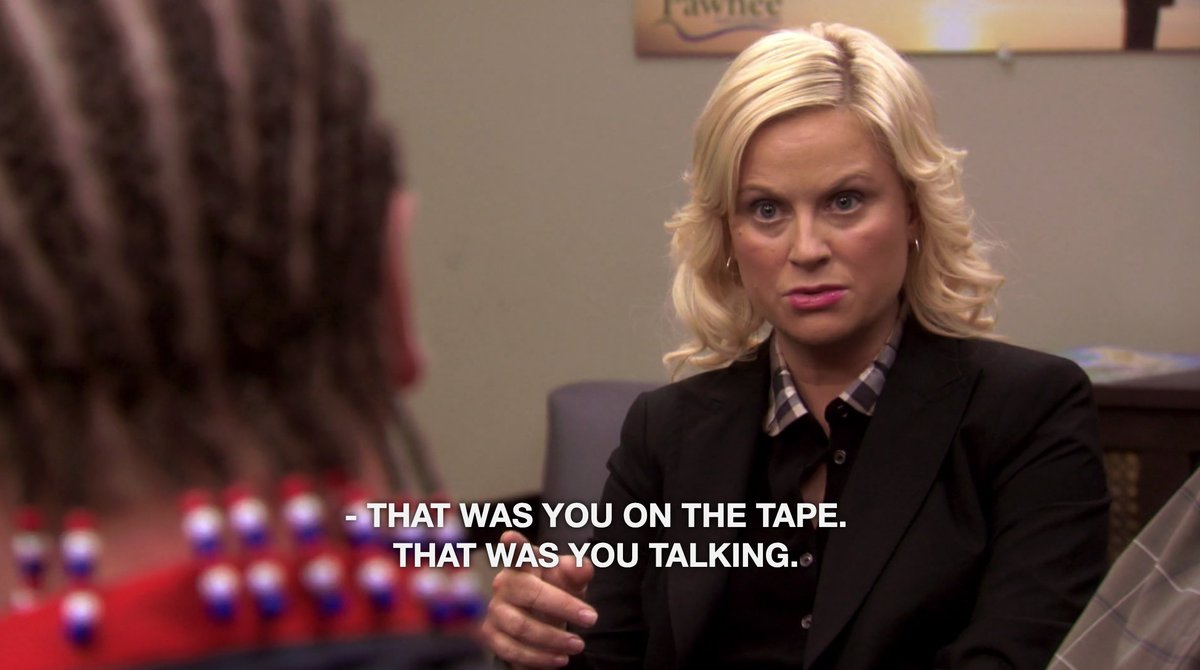 out of context parks and rec tweet media