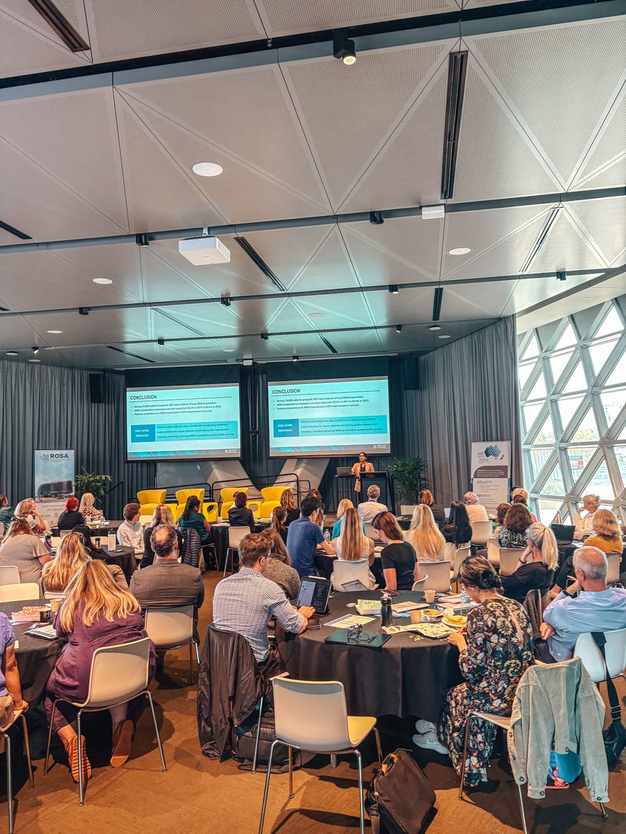 Congratulations to our Senior Project Officer, Sanuki for delivering an excellent presentation at the 2025 <a href="/sahmriAU/">SAHMRI</a> symposium in Adelaide. Highlighting the importance of #VLCR to drive quality improvement in lung cancer care.
#lungcancer #CancerResearch #qualityimprovement