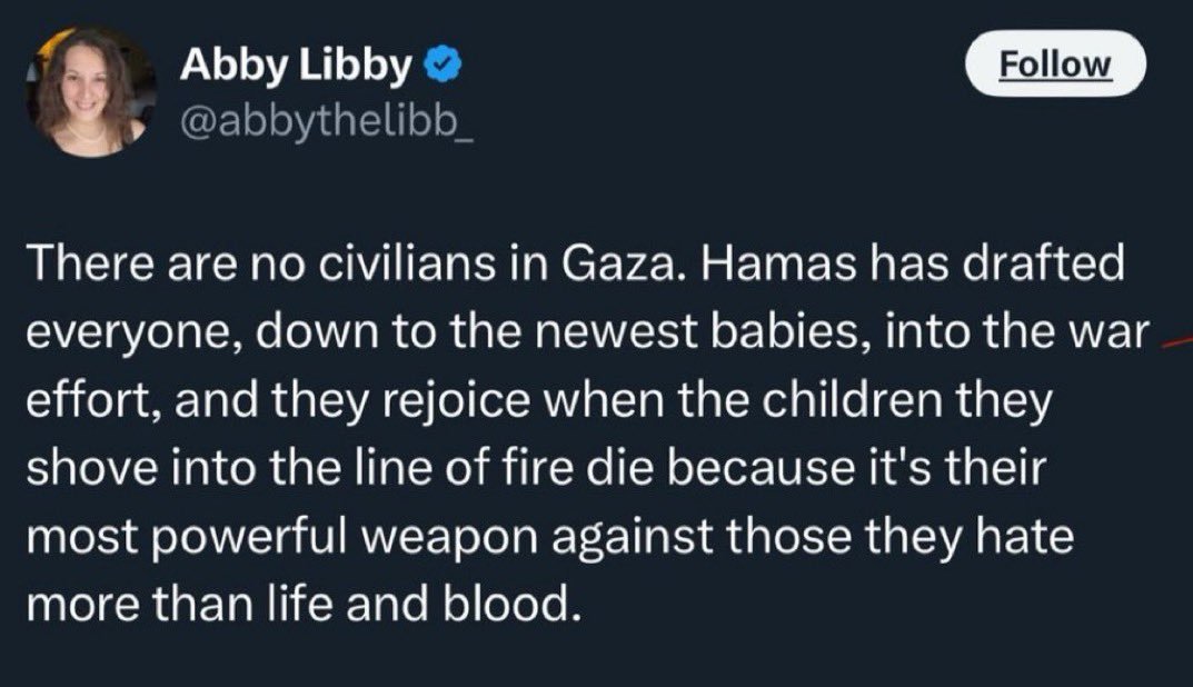 If you write this, word for word, &amp; change "Gaza" with "Israel" &amp; "Hamas" with "IDF", you would be IMMEDIATELY arrested in the US, the EU, Canada, Australia or New Zealand for "incitement to terrorism" &amp; "terror support"

Why is it "perfectly fine free speech" when they do it?!?