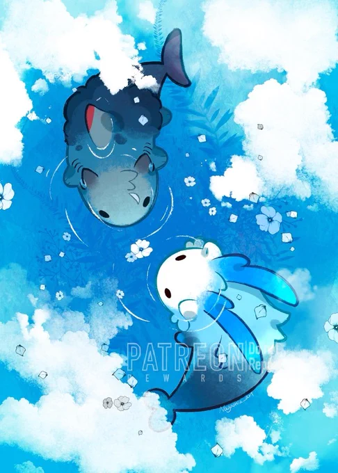 空と海#Neuvillette #Wriothesley #GenshinImpact #原神 
