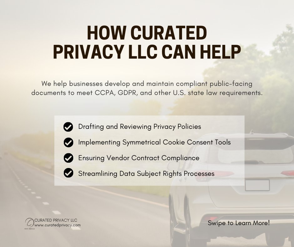 CuratedPrivacy's tweet photo. Is Your Business at Risk of Privacy Violations?

Honda was fined $632,500 for CCPA violations due to poor privacy practices. Don’t make the same mistake!

Get a FREE consultation today at: https://t.co/EhpnZmZJ40

 #Honda #CPPA #CCPACompliance #DataPrivacy #USPrivacyLaws https://t.co/nwxpO8Ecow