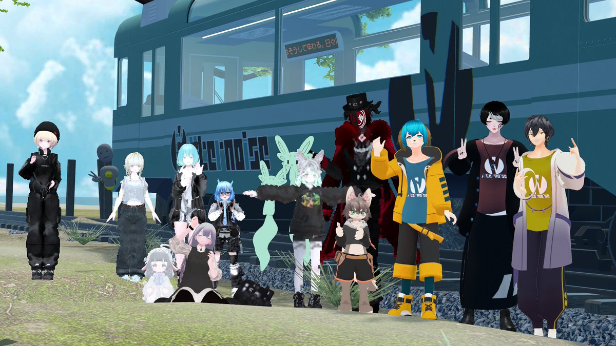 sawa_sunV's tweet image. Alternoiseさんの「現実譚」Particle Live 先行体験に参加させていただきました🎵
ご本人さん方に会えるということでラババンも装備🥰
全身でオルノイを浴びれて素敵なワールドでした✨
公開直前ということで、テーマモチーフの電車前でのお写真をペタリ📷
チェキありがとうございました！
#Alternoise