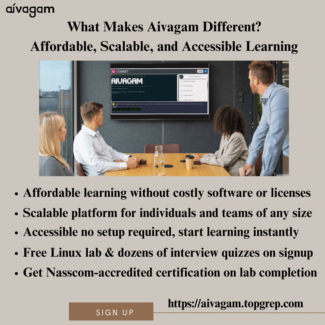 TopGrep's tweet image. Looking for a smarter way to upskill? Aivagam offers affordable, scalable, and accessible hands-on learning for all skill levels. No expensive setups, just real-world practice
👉Start now: aivagam.topgrep.com🌐
#AffordableLearning #ScalableEducation #AIlearning #STEMEducation