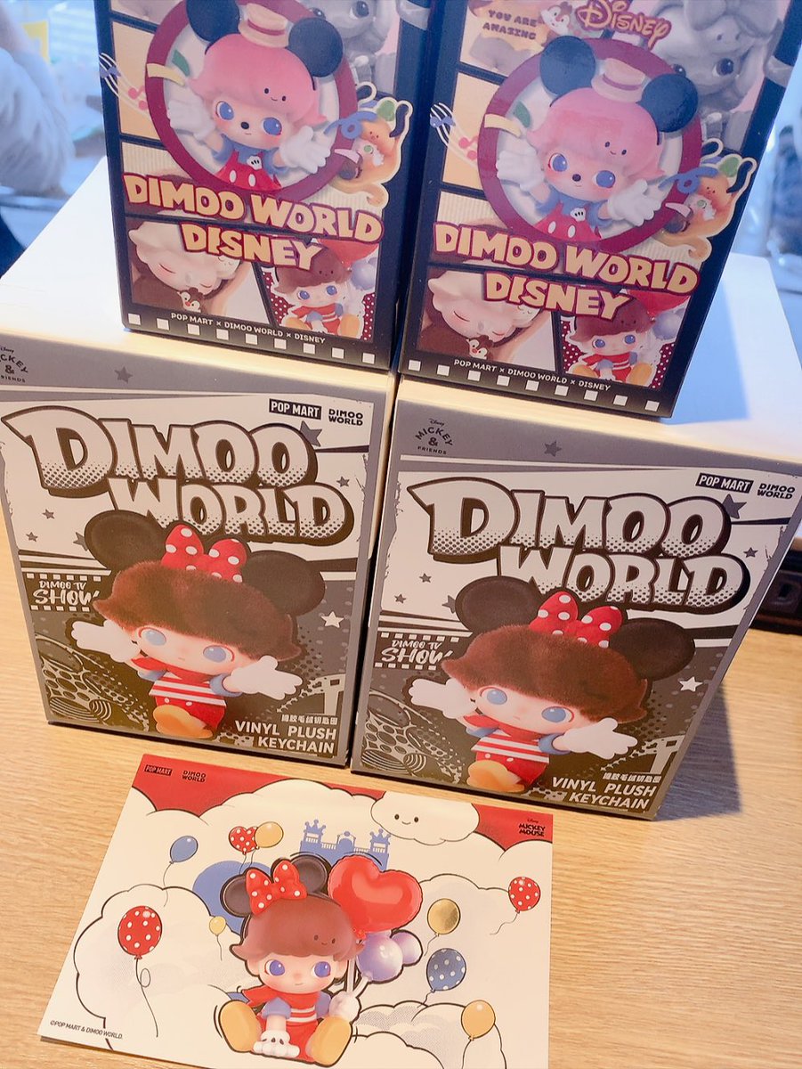 POPMART池袋パルコ店、DIMOO WORLD(ディズニー)入荷ありました！
ぬいぐるみはレジにておひとり様2ピースまで。

ポストカードが付いてきました☺️

#POPMART大好き