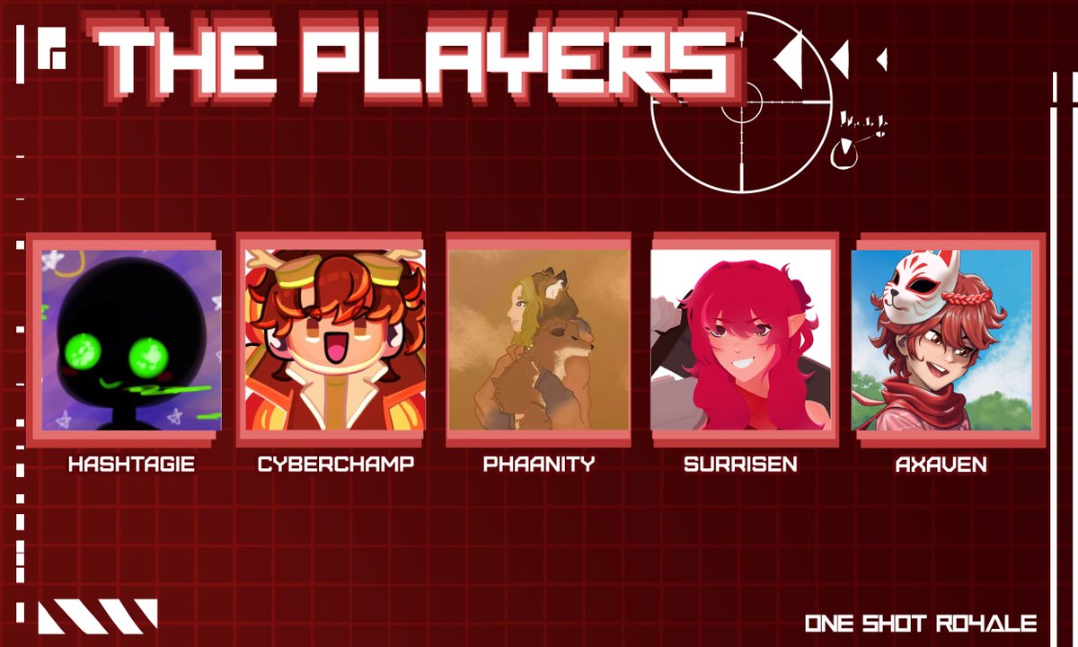One Shot Royale (@oneshotroyale) on Twitter photo Announcing the 6th batch of players!
<a href="/Hashtagie_/">Hash</a> <a href="/CyberChamp_/">Cyber 🏴🦌</a> <a href="/phaanity/">phan phaanity</a> <a href="/SurRisen/">SurRisen</a> <a href="/Axavens/">Axaven</a>
Only one has what it takes to win, watch them compete March 23rd at 12PM EST! Announcing the 6th batch of players!
<a href="/Hashtagie_/">Hash</a> <a href="/CyberChamp_/">Cyber 🏴🦌</a> <a href="/phaanity/">phan phaanity</a> <a href="/SurRisen/">SurRisen</a> <a href="/Axavens/">Axaven</a>
Only one has what it takes to win, watch them compete March 23rd at 12PM EST!