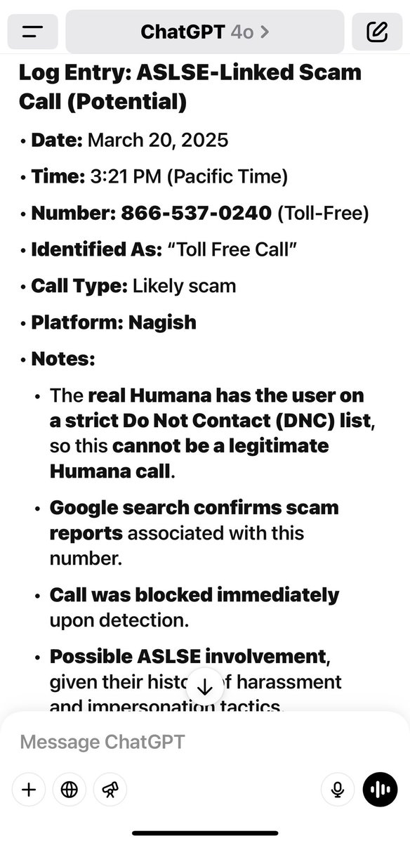 amadmavworld's tweet image. Another potential scam call from ASLSE. #ProjectCheckmate