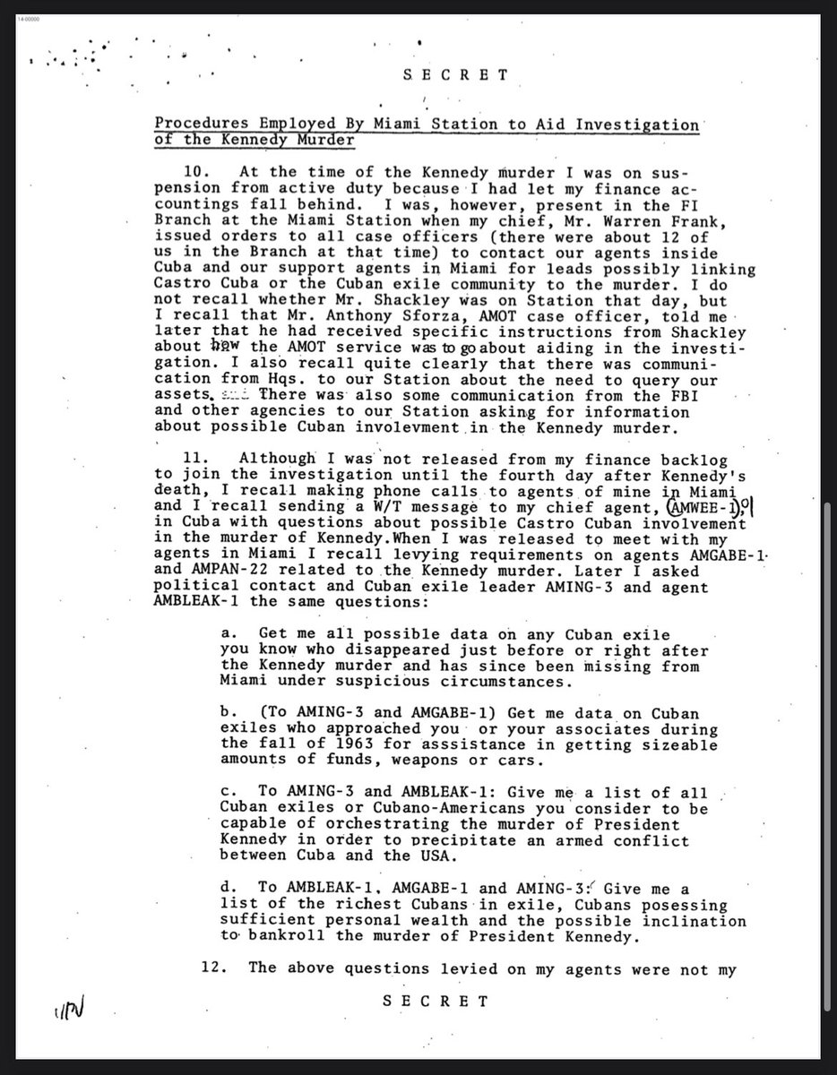 Anna Paulina Luna (@realannapaulina) on Twitter photo This document confirms the CIA rejected the lone gun theory in the weeks after the JFK assassination. It's called the Donald Heath memo.
TY <a href="/jeffersonmorley/">Jefferson Morley</a> for flagging this. Part 1/2
archives.gov/files/research… This document confirms the CIA rejected the lone gun theory in the weeks after the JFK assassination. It's called the Donald Heath memo.
TY <a href="/jeffersonmorley/">Jefferson Morley</a> for flagging this. Part 1/2
archives.gov/files/research…
