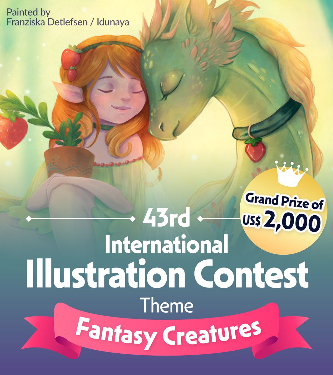 clipstudiopaint's tweet photo. The 43rd International Illustration Contest

Theme: Fantasy Creatures

Try downloading helpful materials for your illustration from Clip Studio Assets!
https://t.co/Sn8vTCT4ml

Contest details:
https://t.co/Z9Y9D0uDSk

#cspcontest43
#cspcontest43_timelapse https://t.co/VG9eU4eBbd