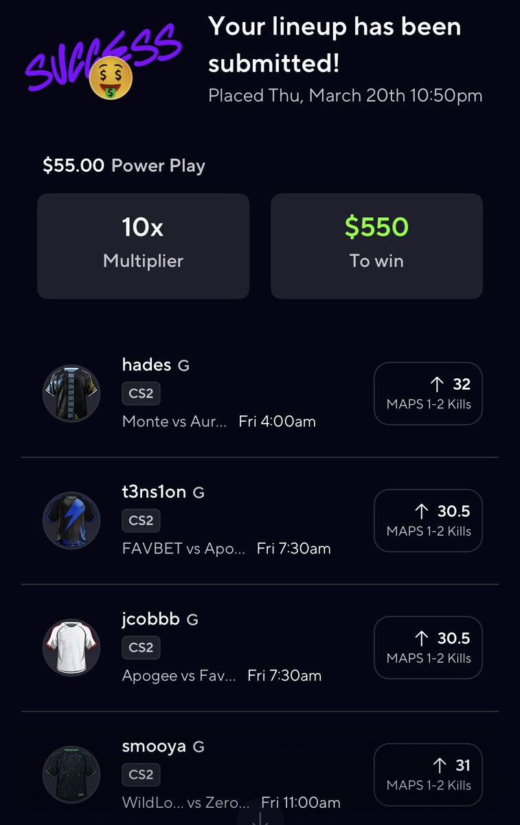 BetsWithBenji's tweet photo. CS2 Wake &amp; Cash? https://t.co/QWVITCjgRy