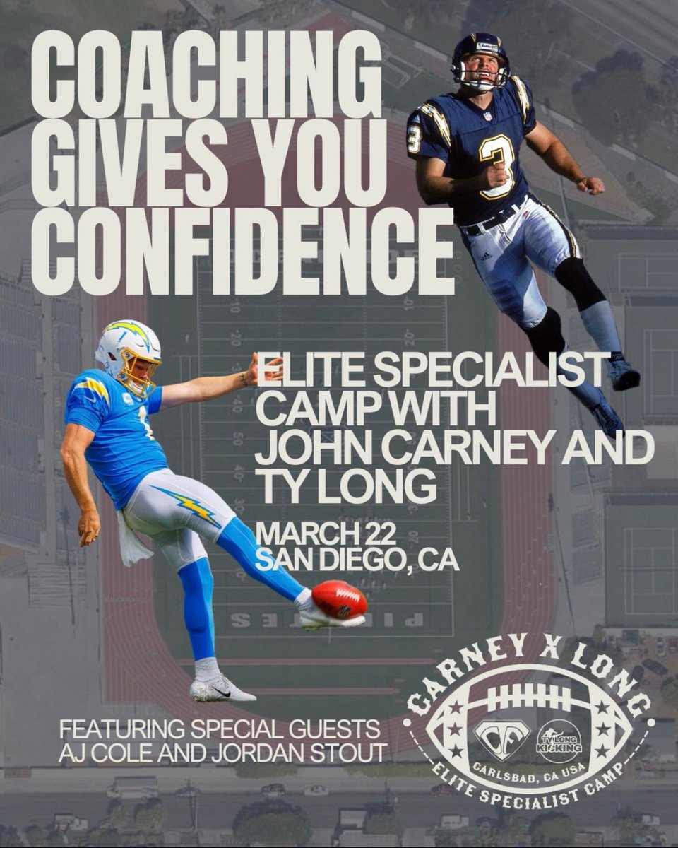 N8thinn's tweet photo. Work with Legends and current NFL specialists this weekend in San Diego!! https://t.co/AL3nYZGl7C