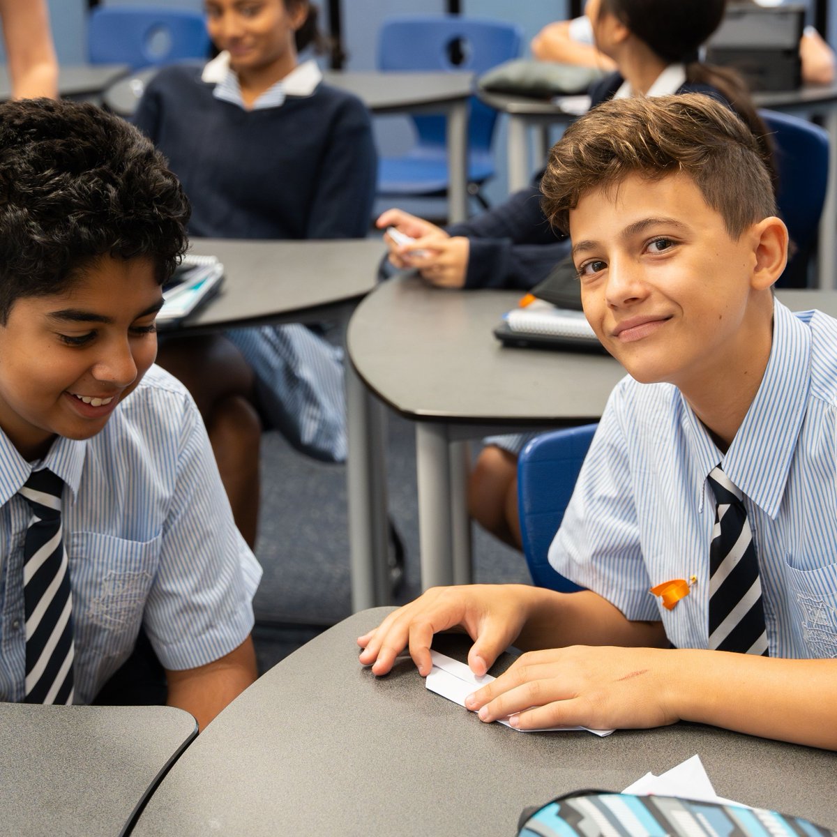Today, we celebrated Harmony Day and the vibrant cultural diversity of our College community.

Students got creative with origami envelopes and chalk drawings. Each of these symbolising the diversity within our Houses and our community.